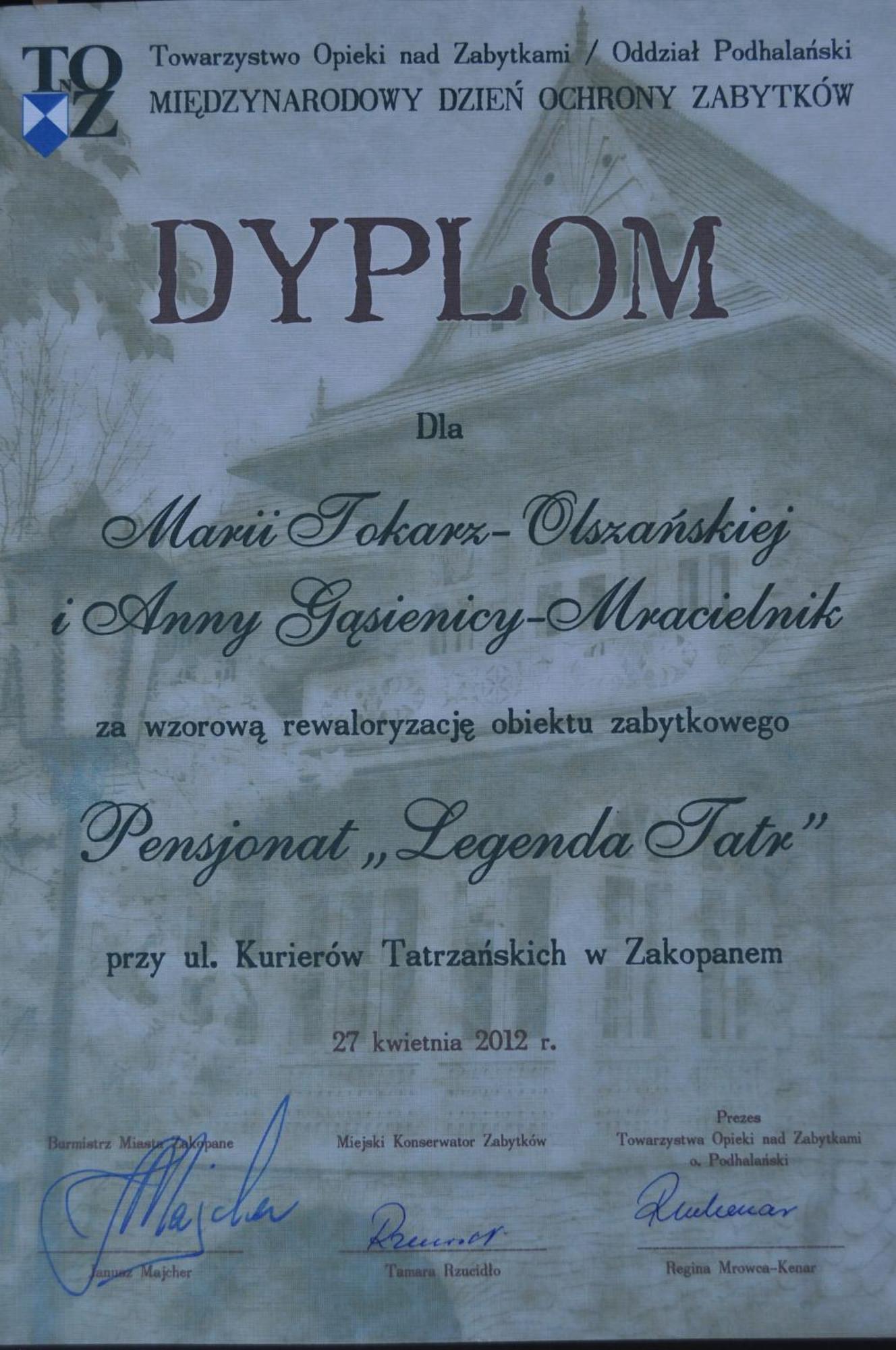 Kwatera prywatna Legenda Tatr Zakopane